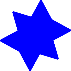 Imagem icone estrela azul