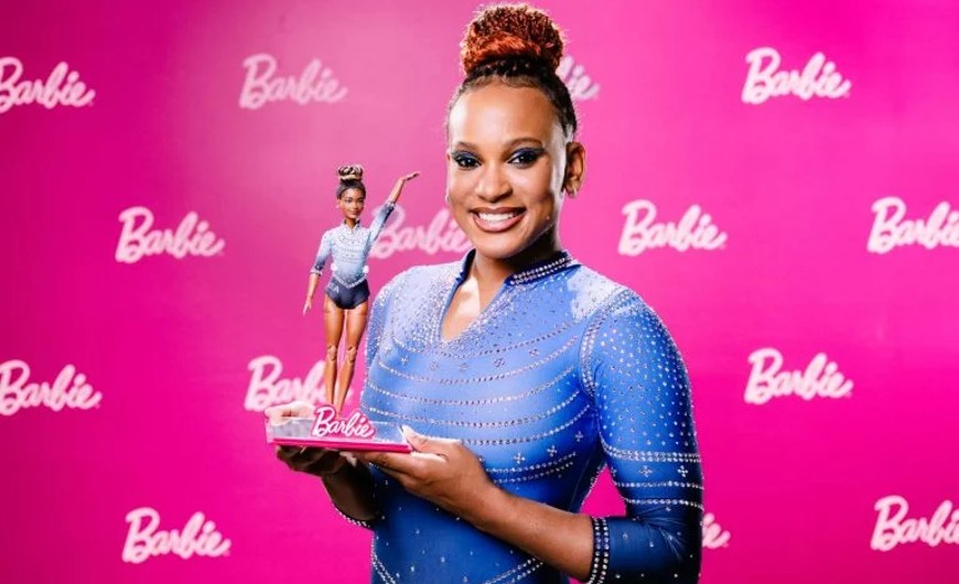 Rebeca Andrade ganha sua versão Barbie