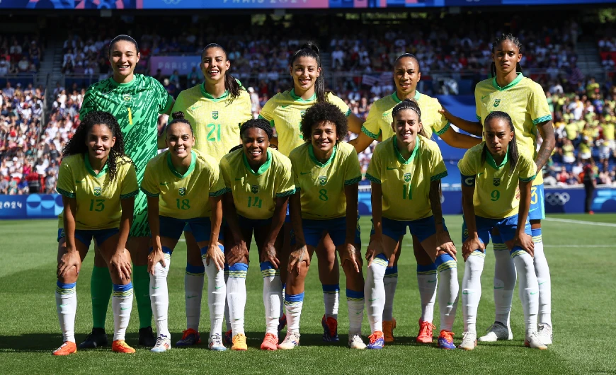 Futebol feminino fica com a prata em Paris