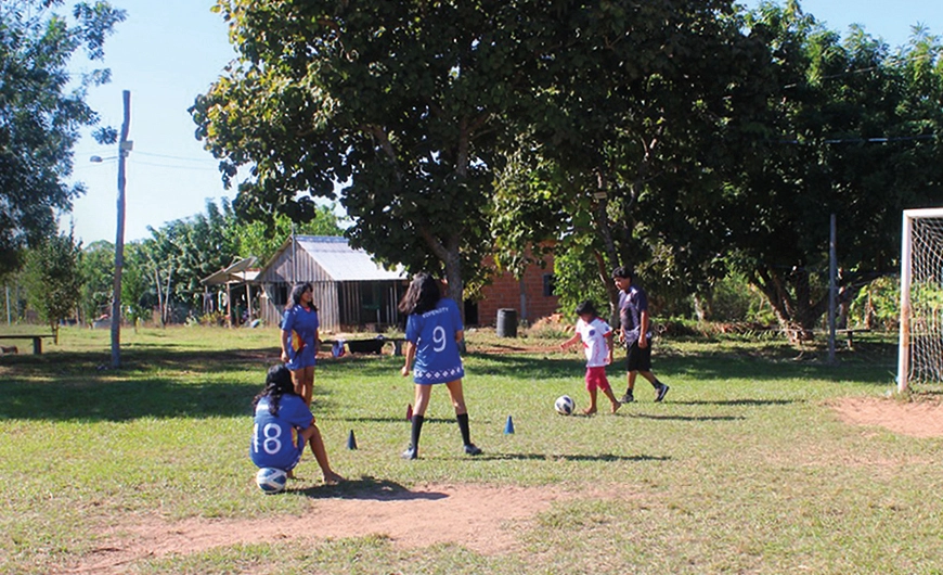 Imagem Esporte inspira crianças indígenas