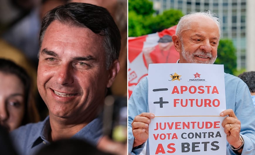 Imagem Flávio Bolsonaro e Lula vão ao 2º turno